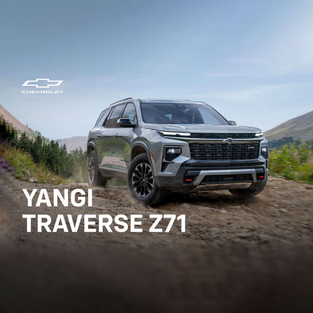 A force that knows no bounds is coming to Uzbekistan: the Chevrolet Traverse Z71, a new-generation SUV.