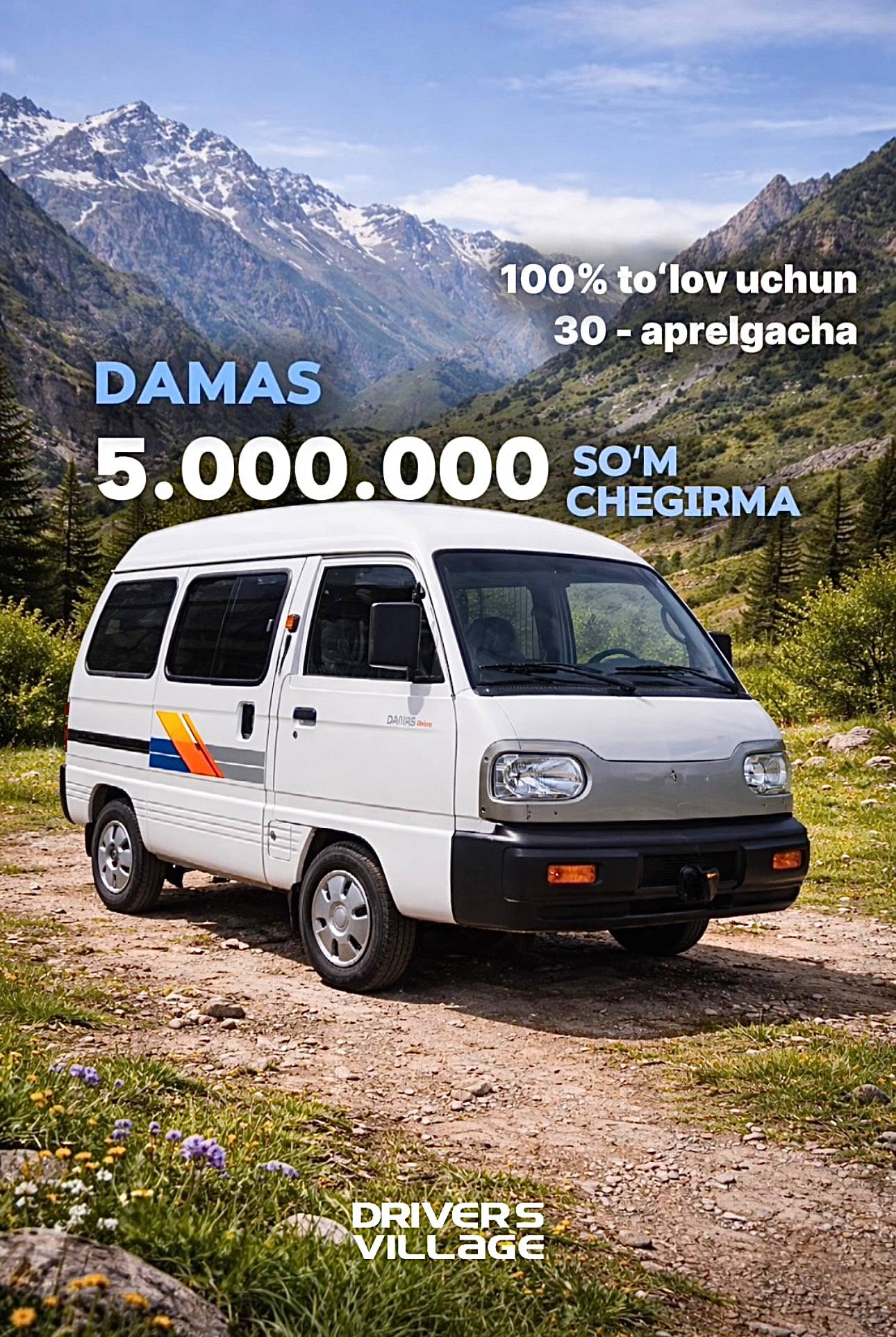 Chevrolet Damas - 5,000,000 UZS discount 😍